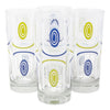 The Modern Home Bar Tiki Time Blue/Green Collins Glasses Front | The Hour Shop