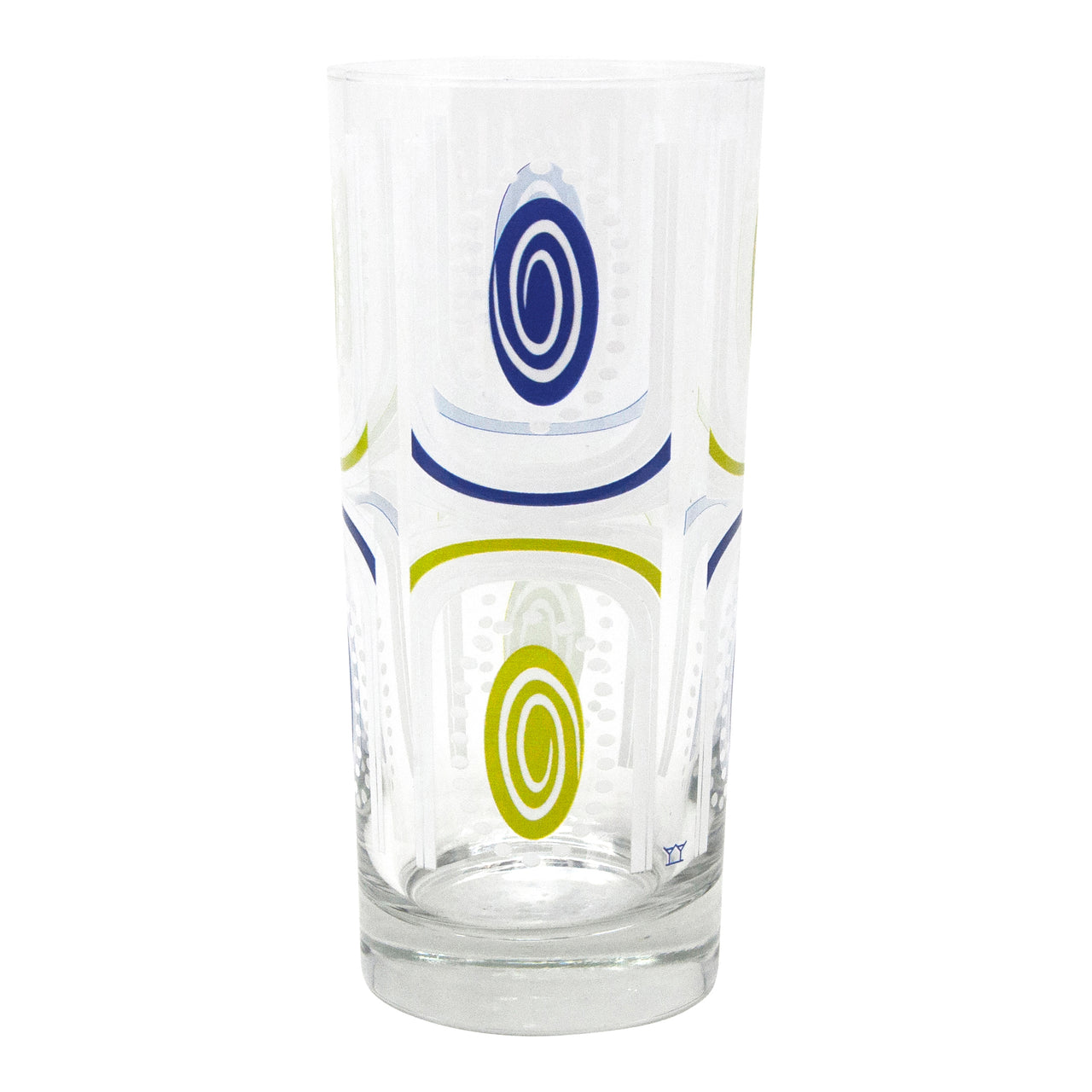 The Modern Home Bar Tiki Time Blue/Green Collins Glasses Glass Design | The Hour Shop