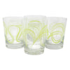 The Modern Home Bar Ribbon Dance Green Old Fashioned Glasses Front | The Hour Shop
