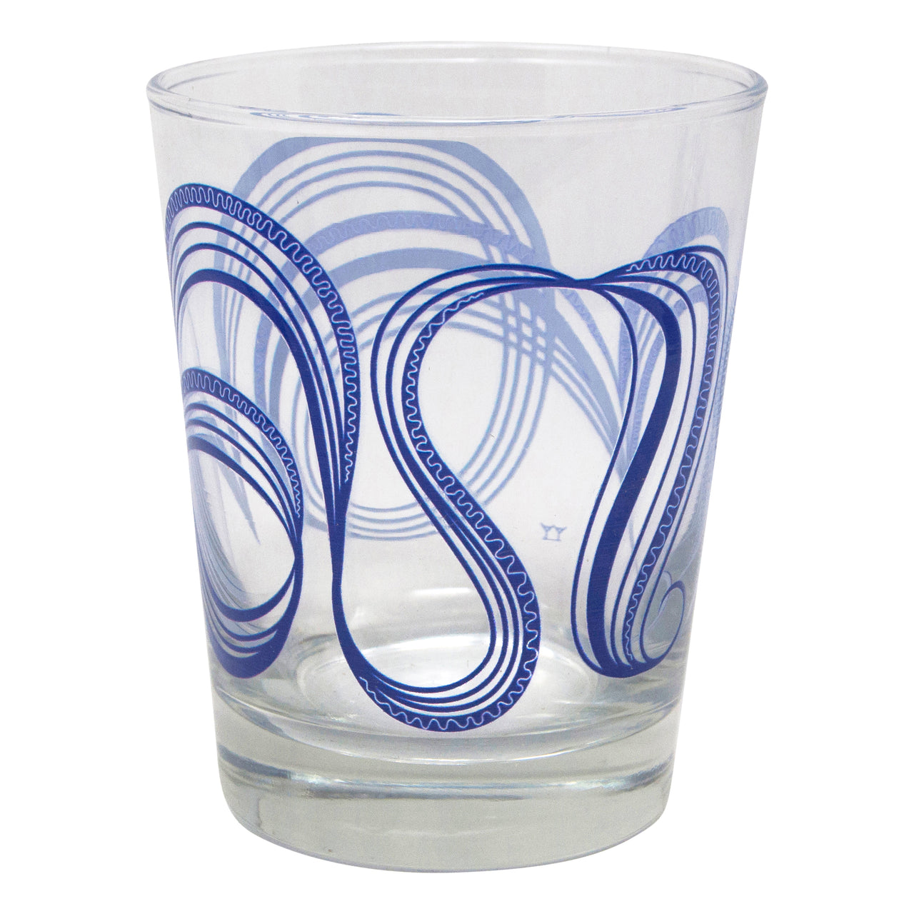 The Modern Home Bar Ribbon Dance Blue Old Fashioned Glasses Glass Design | The Hour Shop