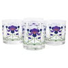 The Modern Home Bar Purple Iris Rocks Glasses Front | The Hour Shop