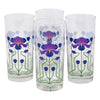 The Modern Home Bar White Purple Collins Glasses Design | The Hour Shop