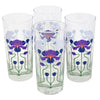 The Modern Home Bar White Purple Collins Glasses | The Hour Shop