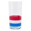 Vintage Georges Briard Red White & Blue Stripes Collins Glass | The Hour Shop