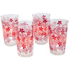 Vintage Red and Orange Flower Tumblers All | The Hour Shop