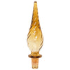 Vintage Italian Amber Swirl Tall Decanter Top | The Hour Shop