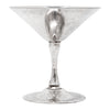 Vintage Silver Plate Martini Stems and Tray Cocktail Set Stemware | The Hour Shop