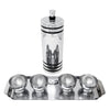 Vintage Chase Gaiety Chrome Shaker Set Top | The Hour Shop