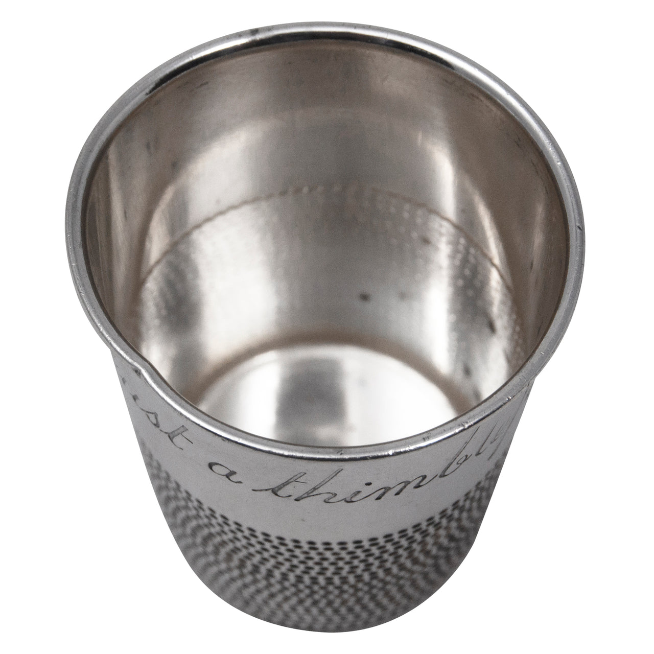 Vintage Just A Thimblefull Sterling Silver Jigger The Hour Shop