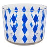 Vintage Blue & White Diamond Cocktail Shaker Set Ice Bucket | The Hour Shop