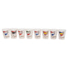 Vintage Frosted Hand Painted Nautical Flags Shot Glasses Countries | The Hour Shop