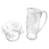 Vintage Heisey Frosted Flowers Cocktail Pitcher Set | The Hour Shop