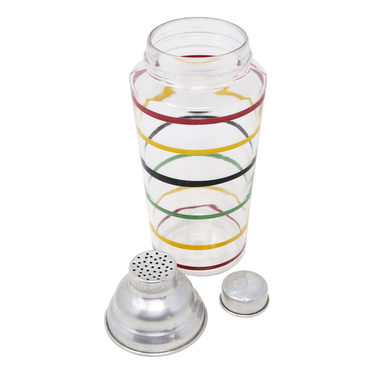 Vintage Multi Color Ringed Cocktail Shaker | The Hour Shop