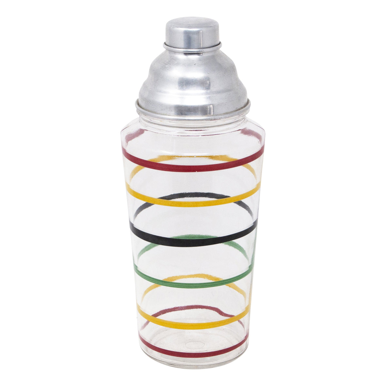 Vintage Multi Color Ringed Cocktail Shaker | The Hour Shop