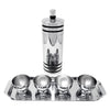 Vintage Chase Gaiety Chrome Black Lines Cocktail Shaker Set | The Hour Shop