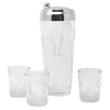 Vintage Frosted Circus Motif Cocktail Shaker Set Front | The Hour Shop
