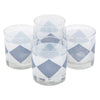 The Modern Home Bar Hypnotic Blue Diamond Rocks Glasses Top | The Hour Shop