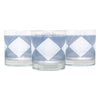 The Modern Home Bar Hypnotic White Diamond Rocks Glasses Front | The Hour Shop