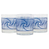 The Modern Home Bar Lapis Waves Rocks Glasses Front | The Hour Shop