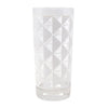 The Modern Home Bar Deco Diamonds White Collins Glass | The Hour Shop